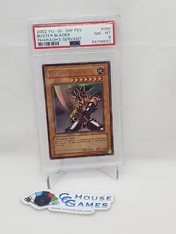 Buster Blader Yu-Gi-Oh! PSA 8 2002 Pharaoh's Servant Unlimited PSV-050 - Image 1