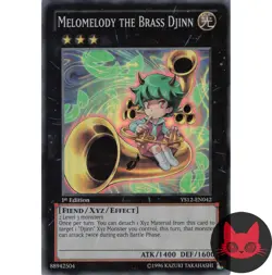 Yugioh Melomelody the Brass Djinn YS12-EN042 Super Rare 1st Edition NM - Image 1
