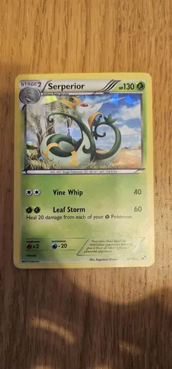 Pokemon Serperior 5/114 Cracked Ice Holo Card Black White MINT TCG - Image 1