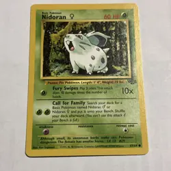 Pokemon TCG Nidoran F Jungle Unlimited Edition Regular Card 57/64 LP - Image 1