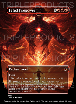 Fated Firepower - Anime Waifu High Quality Altered Art Custom card - Image 1