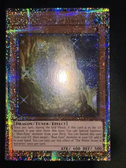 Yu-Gi-Oh! TCG White Stone of Ancients Quarter Century Secret Card RA04-EN267 - Image 1