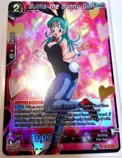 Bulma Super Rare Card Dragon Ball Card Game BT10-011 Used - Image 1