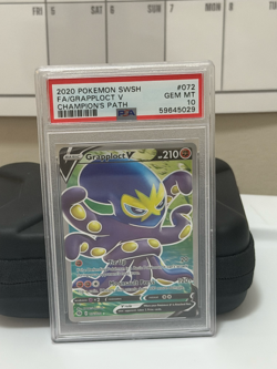 PSA 10 Pokemon Champions Full Art Grapploct V Champion's Path 072/073 GEM MINT - Image 1