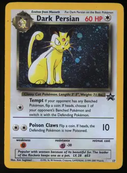 Pokemon - WOTC Blackstar Promo - Dark Persian Holo - #17 - Image 1