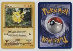 Pikachu 1st Ed. Pokemon Jungle #60 1999 - Image 3