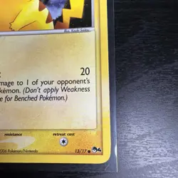 Pokemon Pikachu 13/17 POP Series 4 Holo Black Star Promo 50HP English - Image 5