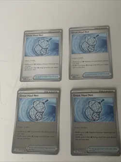 Pokemon TCG Chaos Rising 078/086 Great Haul Net x4 NM Reverse Holo And regular - Image 1