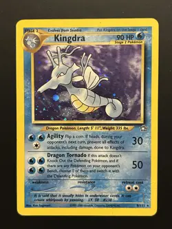 Kingdra Holo Rare Holo Neo Genesis 008/111 Pokemon TCG - Image 1