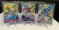 Pokemon First Partner Illustration Collection Series 1 Alolan Starters Promo Set - Image 1
