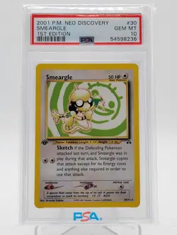 SMEARGLE 2001 NEO DISCOVERY 1ST EDITION #30/75 PSA 10 Q0895 - Image 1