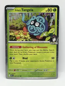 Erika's Tangela (Cosmos Holo Promo) 007/217 Ascended Heroes NM Pokemon TCG - Image 1