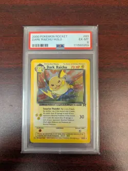 2000 Pokemon Rocket - Dark Raichu 83/82 Team Rocket Holo EX-MT PSA 6 - Image 1