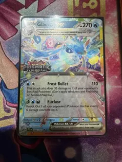 Glaceon ex 026/131 Pokemon TCG Scarlet & Violet: Prismatic Evolutions NM Stamped - Image 1