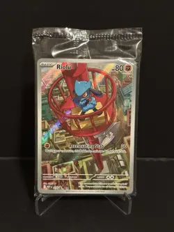 Pokemon - 010 Riolu ME Mega Evolution Black Star Promo Holo NM SEALED! - Image 1