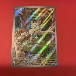 Meowth 106/094 Phantasmal Flames Pokemon Illustration Rare - Image 2