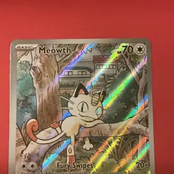 Meowth 106/094 Phantasmal Flames Pokemon Illustration Rare - Image 3
