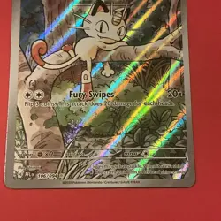 Meowth 106/094 Phantasmal Flames Pokemon Illustration Rare - Image 4
