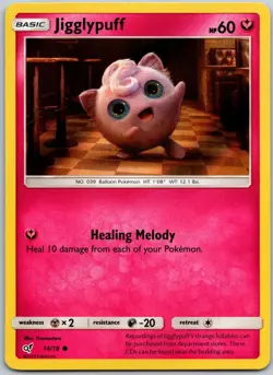 Jigglypuff 14/18 Holo Common Detective Pikachu Near Mint - Image 1