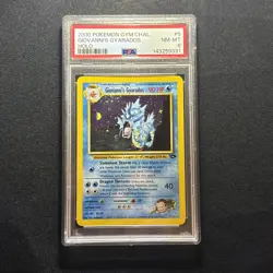 Pokemon Giovanni's Gyarados Holo Rare Gym Challenge 5/132 PSA 8 - Image 1