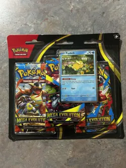 Pokemon TCG Blister 3 Pack -Psyduck- Mega Evolution Factory Sealed - Image 1