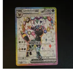 Pokemon TCG Umbreon ex SVP176 Promo Full Art 280 HP Stage 1 Holo EX 2023 - Image 1