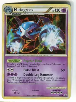NM Holo Rare Metagross 4/95 - Unleashed Pokemon TCG - Image 1