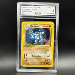 Pokemon TCG Machamp Base Set 8/102 Holo Unlimited Holo Rare - Image 1