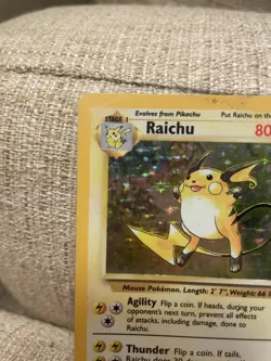 Pokemon TCG Holo Lot Of 2 Rare Raichu 14/102 Nidoking 11/102 Used Played With - Image 3