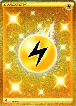LIGHTNING ENERGY 235/203 SECRET RARE EVOLVING SKIES POKEMON NEAR MINT (SKU 1-4) - Image 1