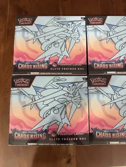 LOT OF 4 Pokemon Center Mega Evolution Chaos Rising Elite Trainer Box 4X PC ETB - Image 3
