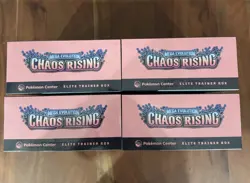 LOT OF 4 Pokemon Center Mega Evolution Chaos Rising Elite Trainer Box 4X PC ETB - Image 4