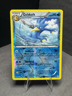 Pokemon TCG Golduck 35/149 Reverse Holo Rare Card Blundaries Crossed 2012 - Image 1