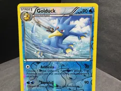 Pokemon TCG Golduck 35/149 Reverse Holo Rare Card Blundaries Crossed 2012 - Image 3