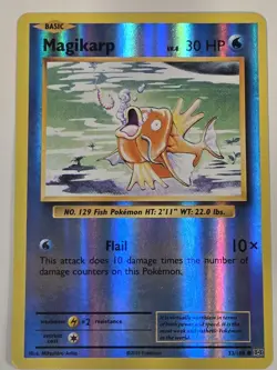 Magikarp Common XY Evolutions 33/108 Water Reverse Holo Pokemon Card - Image 1