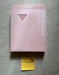 Vault X Just Pink 4-Pocket Exo-Tec Zip Binder - 160 Cards - brand new in box - Image 1