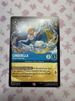 Disney Cinderella-Dream Come True 155/204 Character Lorcana TCG Card English - Image 1