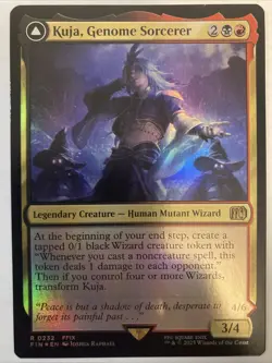 FOIL Kuja, Genome Sorcerer Art 0232 R | Final Fantasy FIN | MTG - Image 1