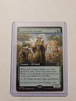 Formidable Speaker (Extended Art) - Lorwyn Eclipsed - NM - Rare - Creature - Image 1