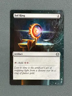 Sol Ring MTG The Lost Caverns of Ixalan Commander Hand Painted Full Altered Art - Image 1