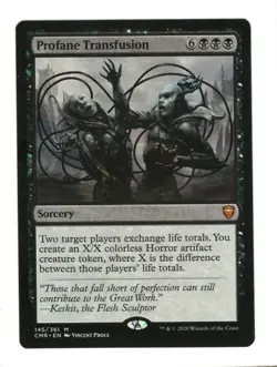 MTG Profane Transfusion Commander Legends Magic The Gathering TCG - Image 1