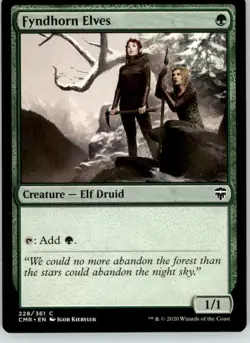 Fyndhorn Elves - Commander Legends - 228 - NM Magic: The Gathering pack fresh - Image 1
