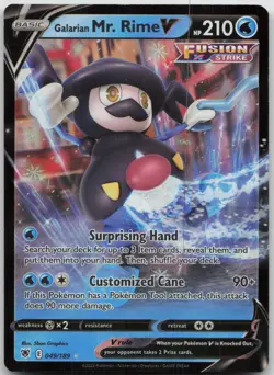 Galarian Mr. Rime V 049/189 Holo V Rare Astral Radiance Pokemon LP - Image 1