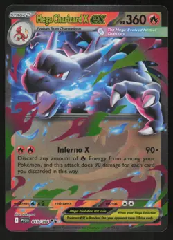 Mega Charizard X ex 013/094 Double Rare Phantasmal Flames Pokemon Near Mint - Image 1