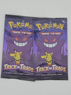 2x Pokemon Trading Cards Unopened Pack “Trick Or Trade” 3 Cards Pokemon - Image 1