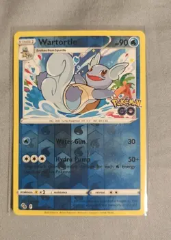 Pokemon TCG Wartortle 016/078 Pokemon GO Reverse Holo NM/LP Card - Image 1