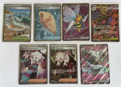 Pokemon Lot Of 7 Chaos Rising Ultra Rare Full Art Cards - Image 1