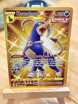 Pokemon TCG Houndoom 179/163 Secret Rare NM Full Art Holo SWSH Battle Styles - Image 2
