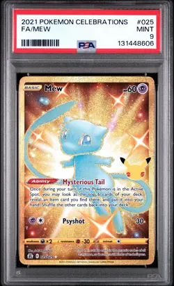 Mew 025 Celebrations Pokemon PSA 9 - Image 1