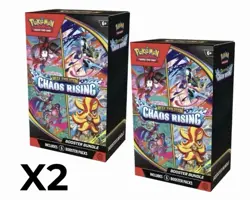 (LOT 2x) Pokemon TCG: Mega Evolution Chaos Rising Booster Bundle PRESALE - Image 1